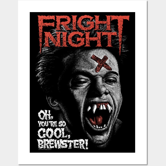 Fright Night, Horror, Cult Classic, Vampire Wall Art by PeligroGraphics